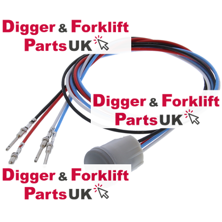 PUSH BUTTON COMPLETE – GREY-WIRE WITH PIN – 4 CONNECTIONS